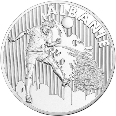 Jeton touristique - Monnaie de Paris - UEFA EURO - Albanie front