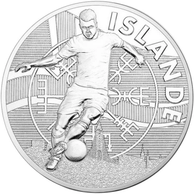Jeton touristique - Monnaie de Paris - UEFA EURO - Islande front