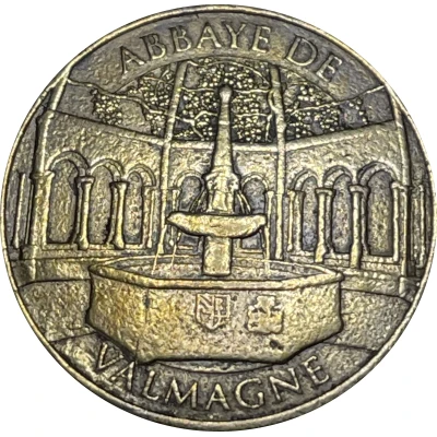 Jeton touristique - Monnaie de Paris - Villeveyrac - Abbaye de Valmagne front