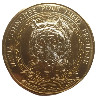 Jeton touristique - Monnaie de Paris - Zoo de La Flèche - Tigre front