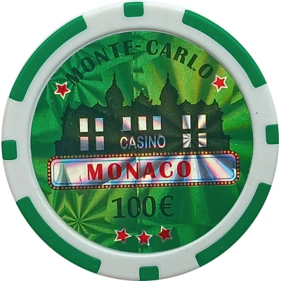 Jeton touristique - Monte Carlo Casino - 100€ (Imitation) ND front