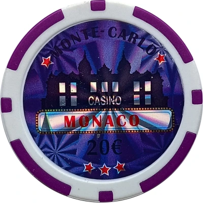 Jeton touristique - Monte Carlo Casino - 20€ (Imitation) ND front