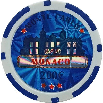 Jeton touristique - Monte Carlo Casino - 200€ (Imitation) ND front