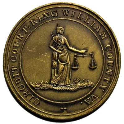 King William County Circuit Court Token back