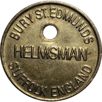Locker Token - Helmsman (Holed and numbered) ND front