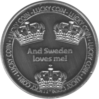 Lucky Coin - I love Sweden ND back