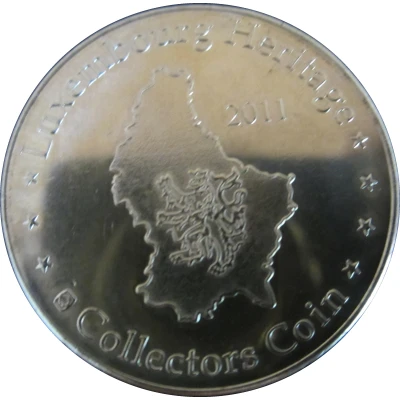 Luxembourg Heritage Collectors Coin - Gëlle Fra back