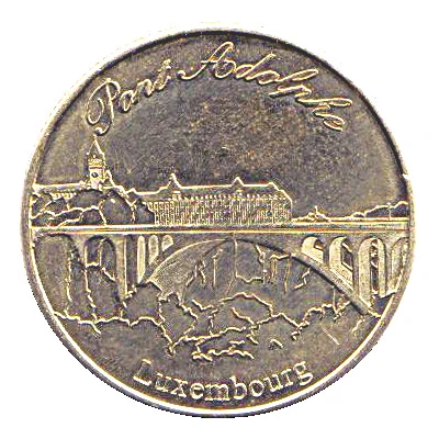 Luxembourg Heritage Collectors Coin - Pont Adolphe ND front