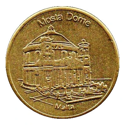 Maltese Heritage Collectors Coin - Mosta Dome ND front