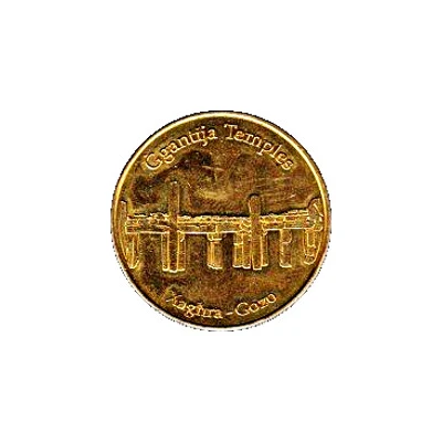 Maltese Heritage Collectors Coin - Xaghra Ggantija Temples ND front