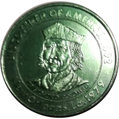 Mardi Gras Token - American Italian Federation of Louisiana Christophe Colomb; New Orleans, Louisiana front