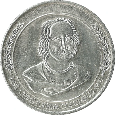 Mardi Gras Token - American Italian Heritage Society of Eastern New Orleans Christophe Colomb front