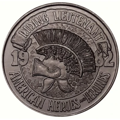 Mardi Gras Token - Bacchus American Heroes and Heroines; New Orleans, Louisiana front