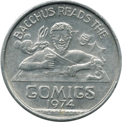 Mardi Gras Token - Bacchus New Orleans front