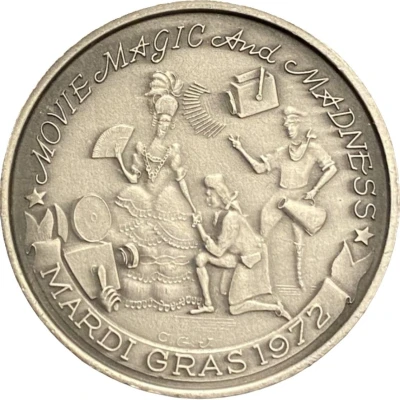 Mardi Gras Token - Chief Choctaw Movie Magic and Madness and; New Orleans, Louisiana back