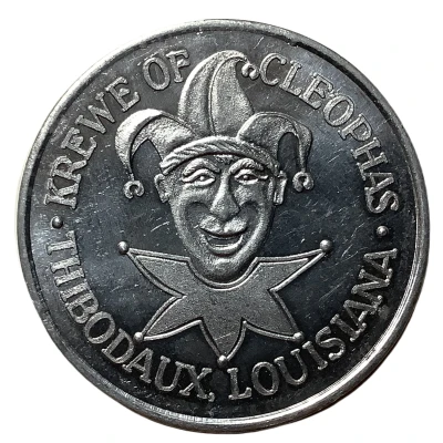 Mardi Gras Token - Cleophas Thibodaux, Louisiana back