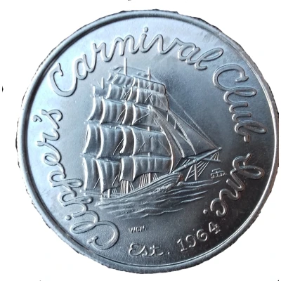 Mardi Gras Token - Clipper Carnival Club Inc. Titanic front