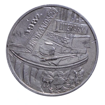 Mardi Gras Token - Endymion Endymion's Literary Treasures; New Orleans, Louisiana front