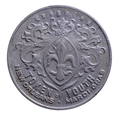 Mardi Gras Token - Endymion Endymion's Literary Treasures; New Orleans, Louisiana back