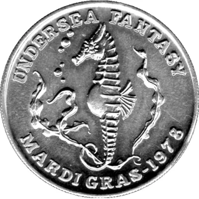 Mardi Gras Token - Exclusives Carnival Club New Orleans, Louisiana back