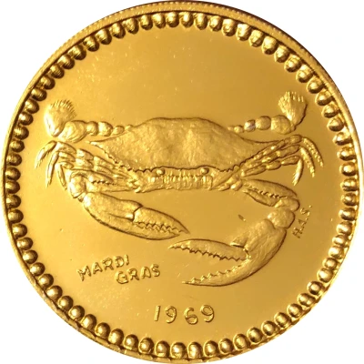 Mardi Gras Token - Jefferson City Buzzards New Orleans, Louisiana front