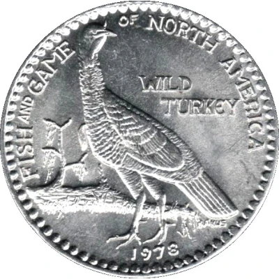Mardi Gras Token - Jefferson city Buzzards Wild Turkey front