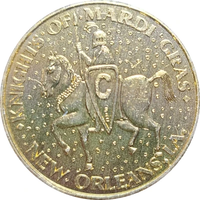 Mardi Gras Token - Knights of Mardi Gras (The City That Care Forgot; New Orleans, Louisiana) ND back