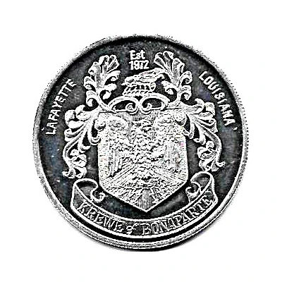 Mardi Gras Token - Krewe of Bonaparte Lafayette, Louisiana front