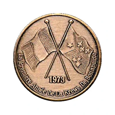 Mardi Gras Token - Krewe of Bonaparte Lafayette, Louisiana front