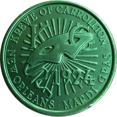 Mardi Gras Token - Krewe of Carrollton The Sciences; New Orleans, Louisiana back