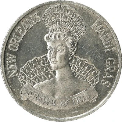 Mardi Gras Token - Krewe of Iris Lovely Louisiana Legends; New Orleans, Louisiana back