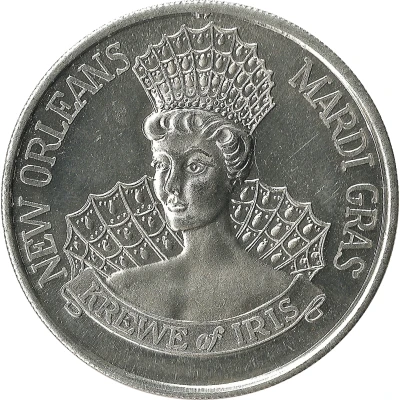 Mardi Gras Token - Krewe of Iris Strike Up The Band; New Orleans, Louisiana back