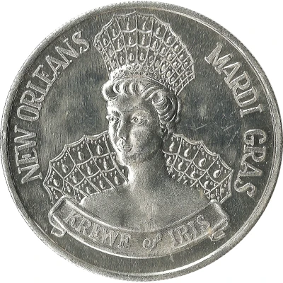 Mardi Gras Token - Krewe of Iris Your Home Town Newspaper; New Orleans, Louisiana back