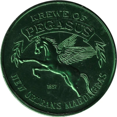 Mardi Gras Token - Krewe of Pegasus Let Freedom Ring; New Orleans, Louisiana back