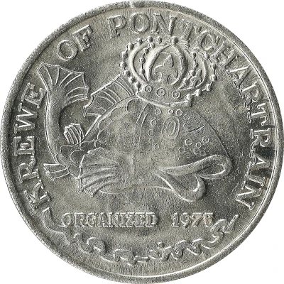 Mardi Gras Token - Krewe of Pontchartrain Come Fly With Pontchartrain back