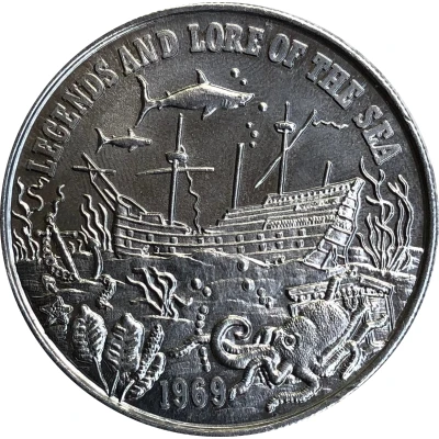 Mardi Gras Token - Krewe of Thoth Legends and Lore of the Sea front