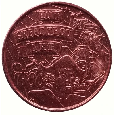 Mardi Gras Token - Krewe of Zeus How Great Thou Art; Jefferson Parish, Louisiana front