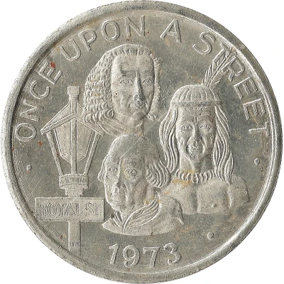 Mardi Gras Token - Mecca Dinar Once Upon a Street; New Orleans, Louisiana front