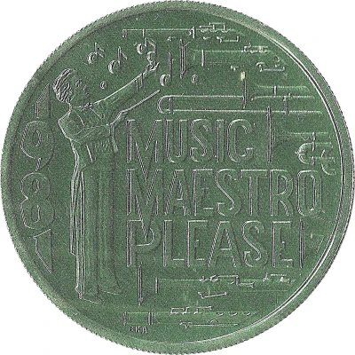 Mardi Gras Token - Minerva Music Maestro Please front
