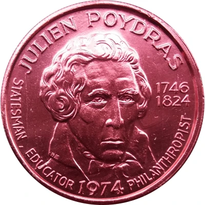 Mardi Gras Token - New Orleans Fabulous Julien Poydras front