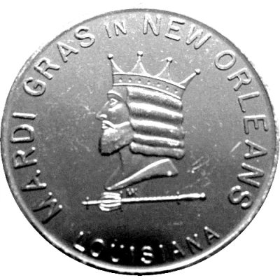 Mardi Gras Token - Pageantry Schedule New Orleans, Louisiana front