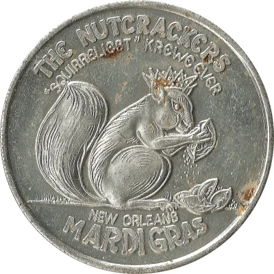 Mardi Gras Token - Pandamonium The Nutcrackers;; New Orleans, Louisiana back