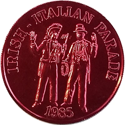 Mardi Gras Token - Pete Fountain's Half / Fast Walking Club - Irish Italian Parade New Orleans, Louisiana front