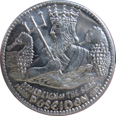 Mardi Gras Token - Poseidon back