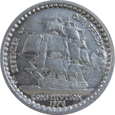 Mardi Gras Token - Poseidon Constitution front