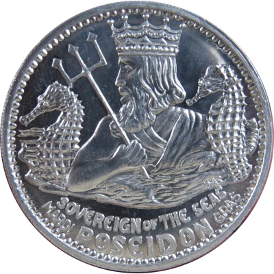 Mardi Gras Token - Poseidon Sea Trader back