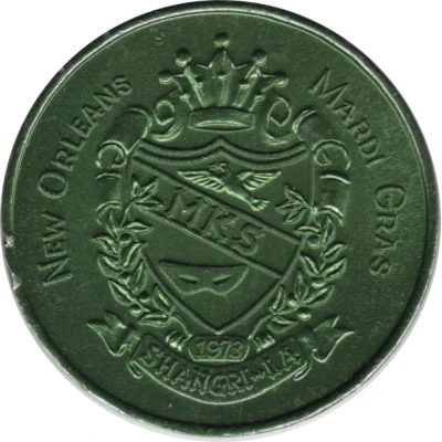 Mardi Gras Token - Shamgri-La La Mer; New Orleans, Louisiana back