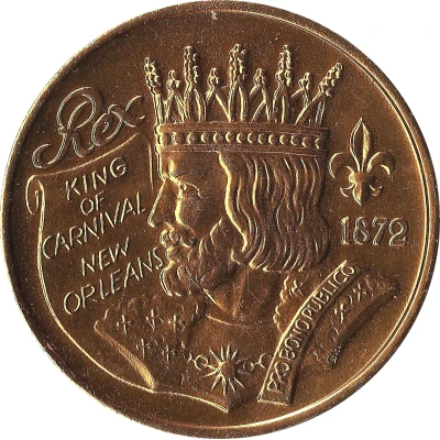 Mardi Gras Token - The Lure and Legend of Gold New Orleans, Louisiana back