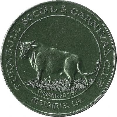 Mardi Gras Token - Turnbull Social and Carnival Club Happy St. Patrick's Day; Metairie, Louisiana back
