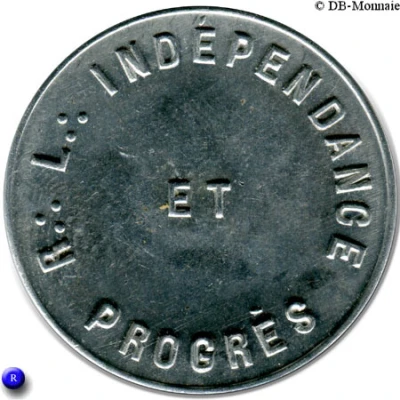 Masonic Token - Loge Indépendance et Progrès (Calais ou Nîmes) ND front